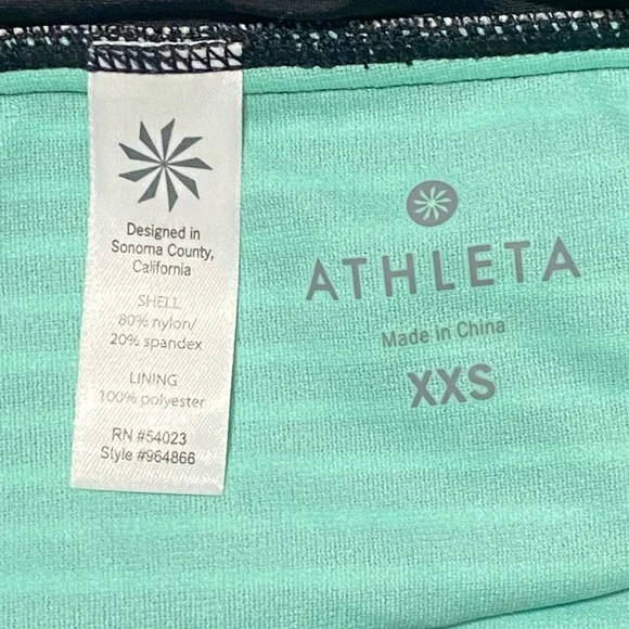 Athleta Gardenia Grove Maritza  Tankini set top 34B/C and bottom XXS - Picture 7 of 8